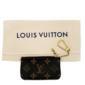 Louis Vuitton Monogram Key Pouch M62650 Coin Purse Keychain Credit Card Holder